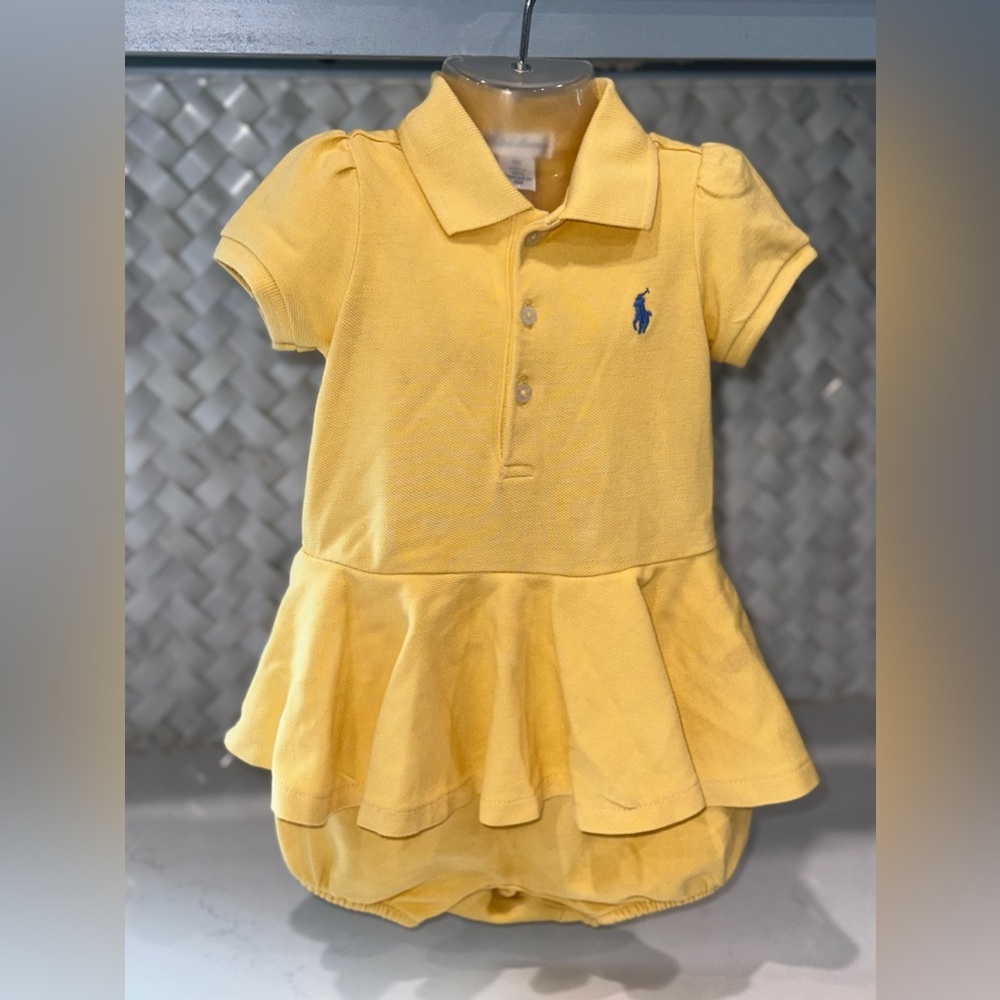 Pleated Mesh Polo Dress & Bloomer